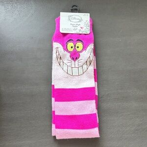 Disney Cheshire Cat Pink Striped Socks